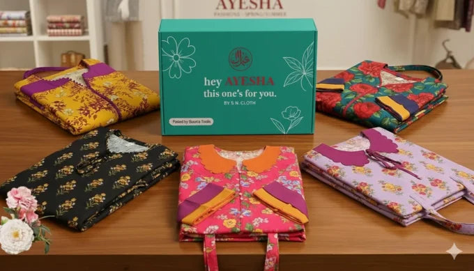 Ayesha Vol-6 Pack Of 10 Suits Stitched
