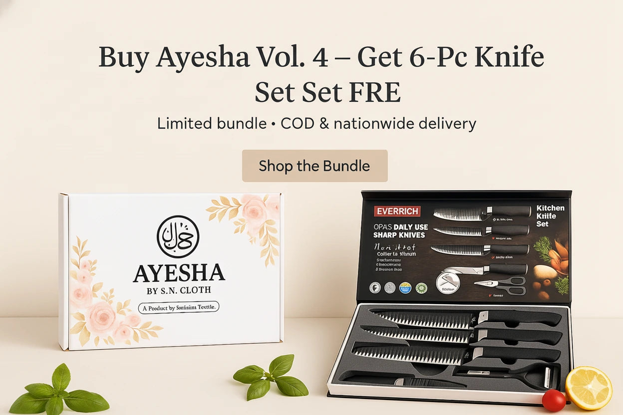 Buy Ayesha Vol. 4 — Get 6-Pc Knife Set FREE