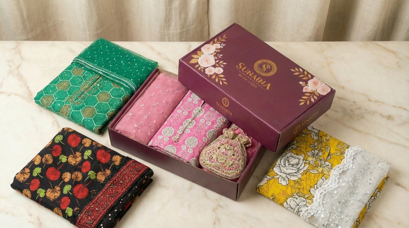 Sunaina Vol-46 Pack Of 16 Suits Unstitched