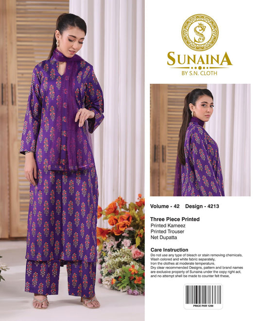 Sunaina Vol-42 Pack Of 16 Suits Unstitched