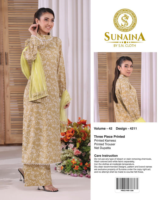 Sunaina Vol-42 Pack Of 16 Suits Unstitched