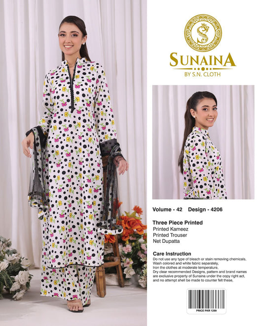 Sunaina Vol-42 Pack Of 16 Suits Unstitched