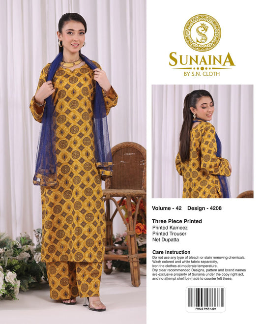Sunaina Vol-42 Pack Of 16 Suits Unstitched