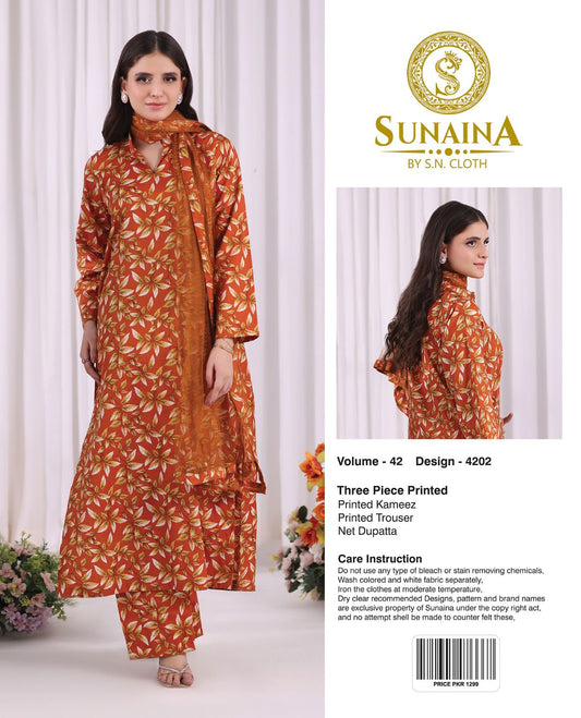 Sunaina Vol-42 Pack Of 16 Suits Unstitched