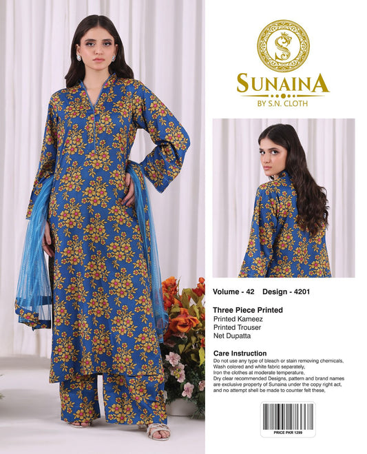Sunaina Vol-42 Pack Of 16 Suits Unstitched