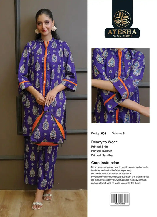 Ayesha Vol-5 Pack Of 10 Suits Stitched