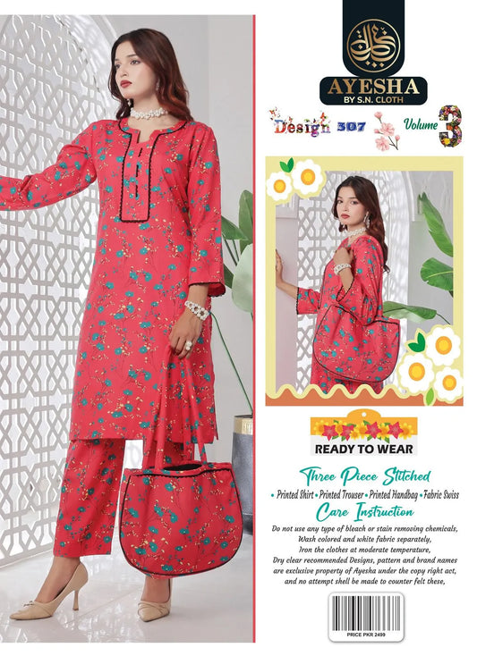 Ayesha Vol-3 Pack Of 10 Suits Stitched