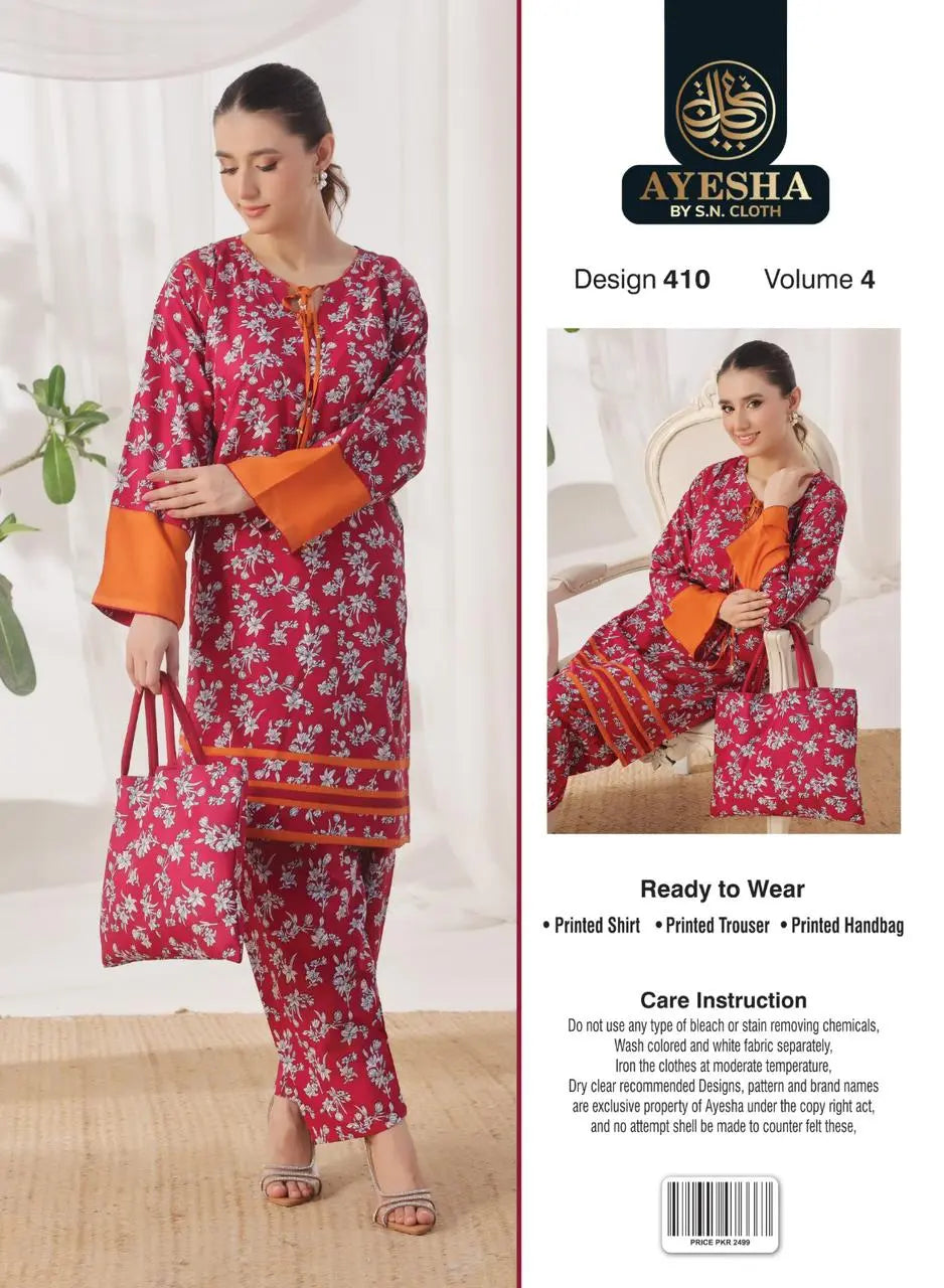 Ayesha Vol-4 Pack Of 10 Suits Stitched