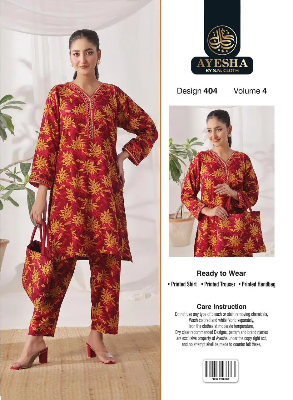 Ayesha Vol-4 Pack Of 10 Suits Stitched