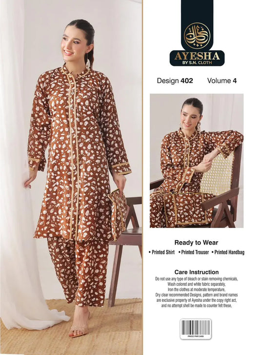Ayesha Vol-4 Pack Of 10 Suits Stitched