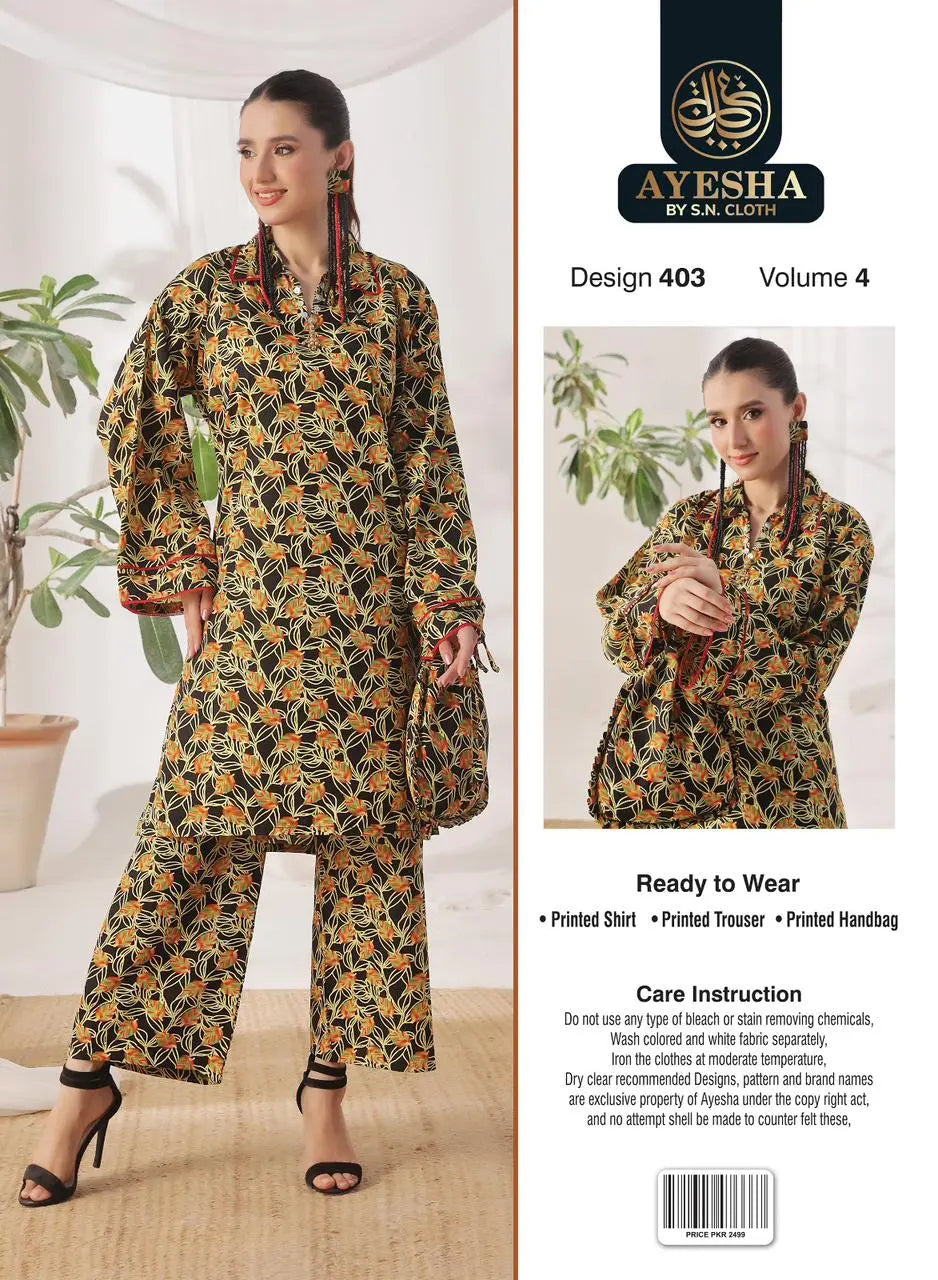 Ayesha Vol-4 Pack Of 10 Suits Stitched