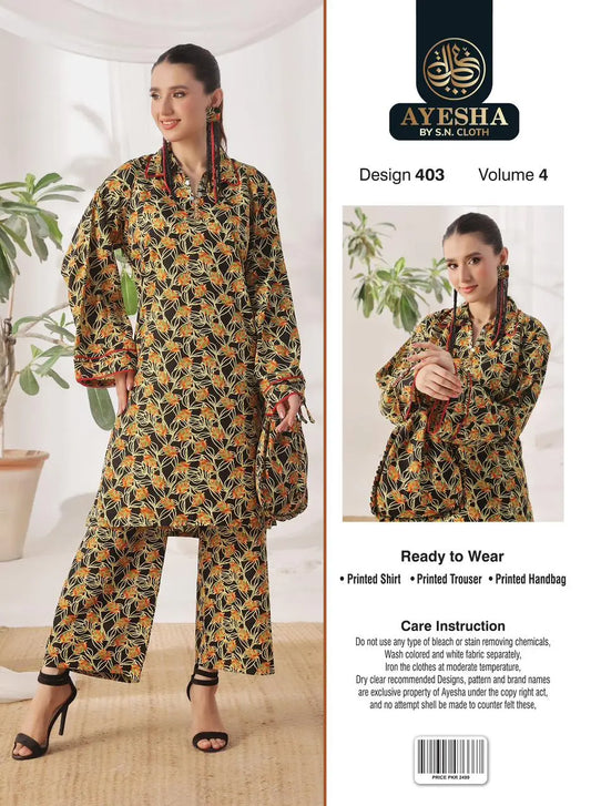 Ayesha Vol-4 Pack Of 10 Suits Stitched