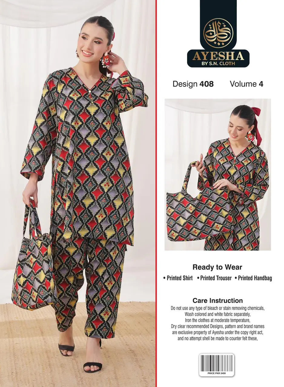 Ayesha Vol-4 Pack Of 10 Suits Stitched