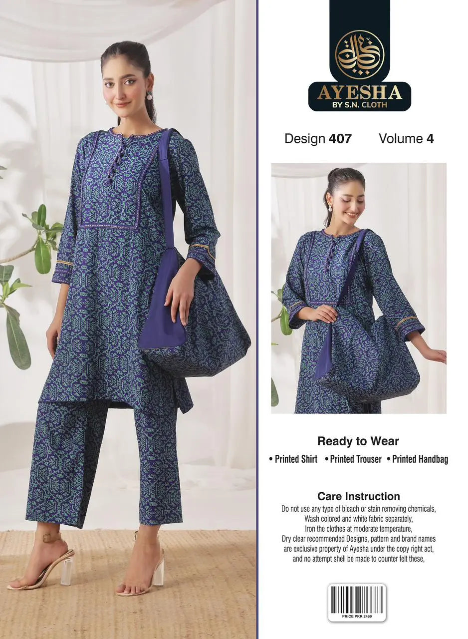 Ayesha Vol-4 Pack Of 10 Suits Stitched
