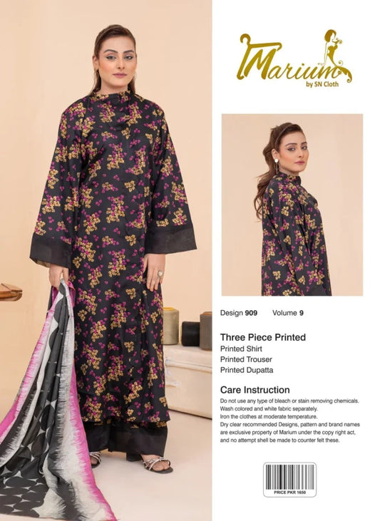 Marium Vol 9 (Pack of 16 Suits Three Piece Unstitched)