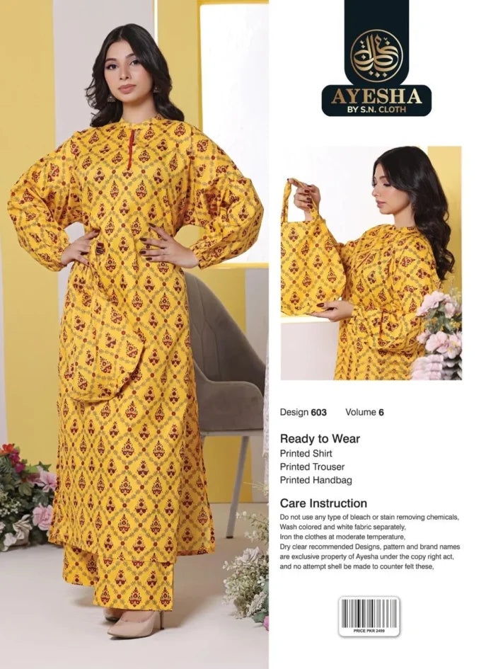 Ayesha Vol-6 Pack Of 10 Suits Stitched