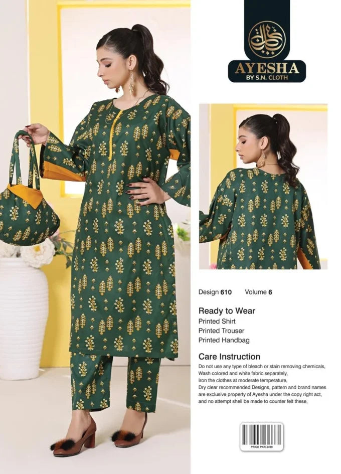 Ayesha Vol-6 Pack Of 10 Suits Stitched