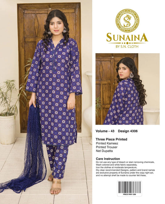 Sunaina Vol-43 Pack Of 16 Suits Unstitched