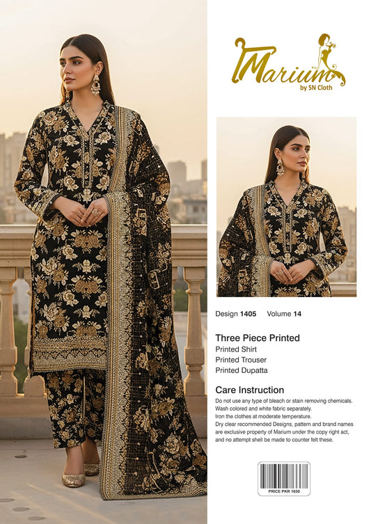 Marium Vol 14 (Pack of 16 Suits Three Piece Unstitched)