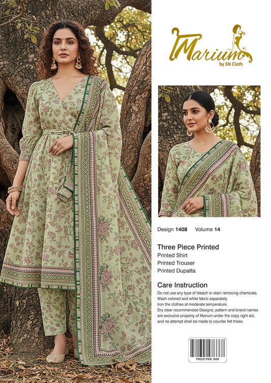 Marium Vol 14 (Pack of 16 Suits Three Piece Unstitched)