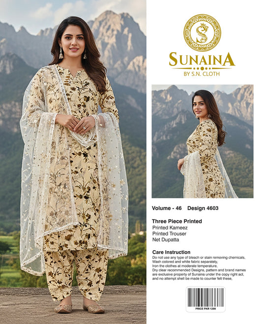 Sunaina Vol-46 Pack Of 16 Suits Unstitched