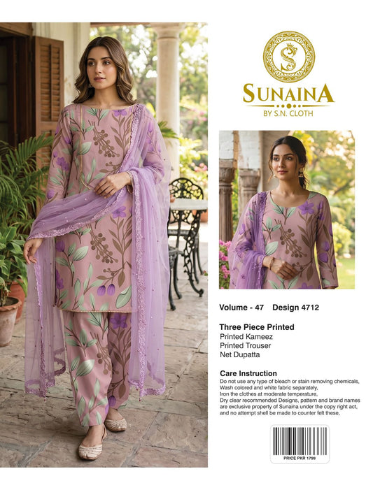 Sunaina Vol-47 Pack Of 16 Suits Unstitched