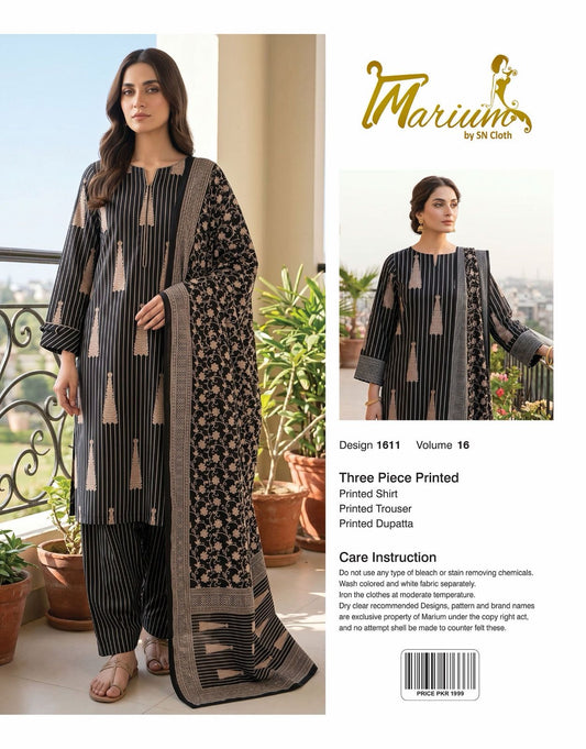 Marium Vol 16 (Pack of 16 Suits Three Piece Unstitched)
