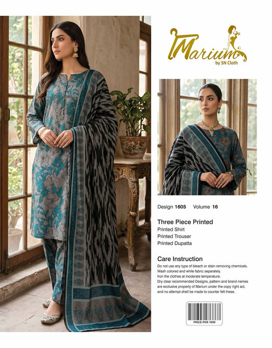 Marium Vol 16 (Pack of 16 Suits Three Piece Unstitched)