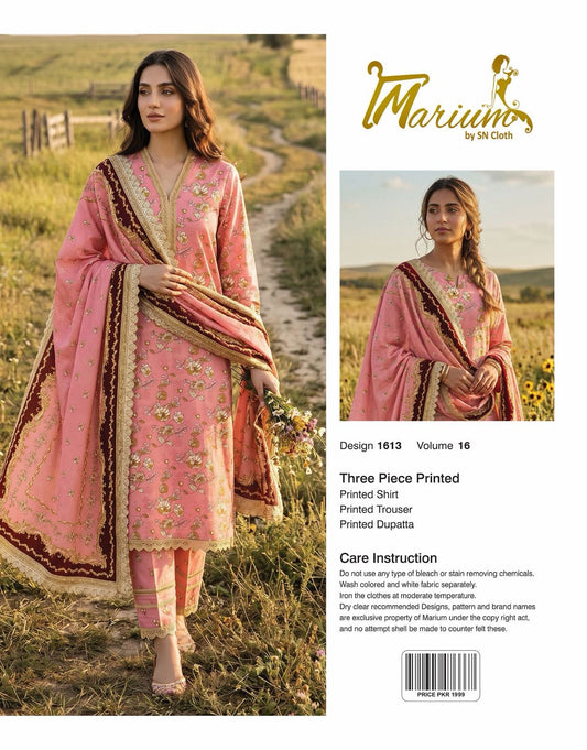 Marium Vol 16 (Pack of 16 Suits Three Piece Unstitched)