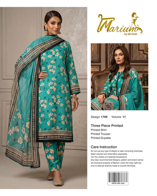 Marium Vol 17 (Pack of 16 Suits Three Piece Unstitched)