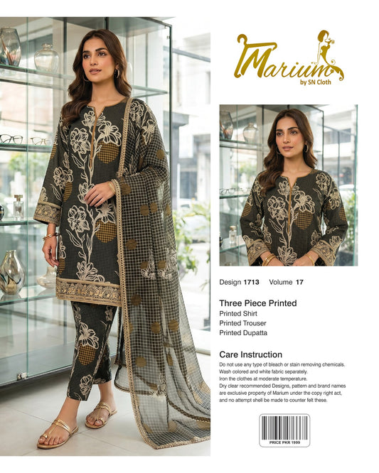Marium Vol 17 (Pack of 16 Suits Three Piece Unstitched)