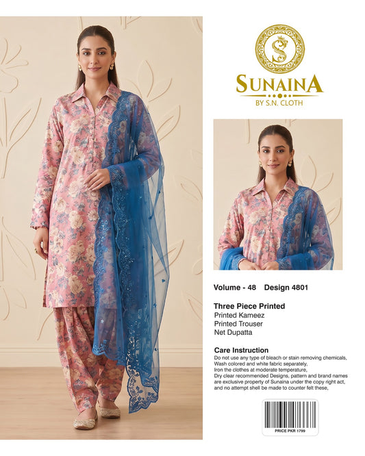 Sunaina Vol-48 Pack Of 16 Suits Unstitched