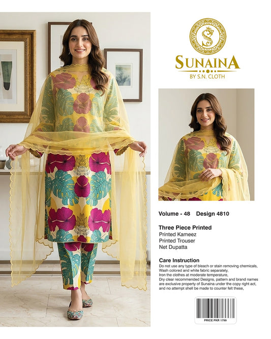Sunaina Vol-48 Pack Of 16 Suits Unstitched