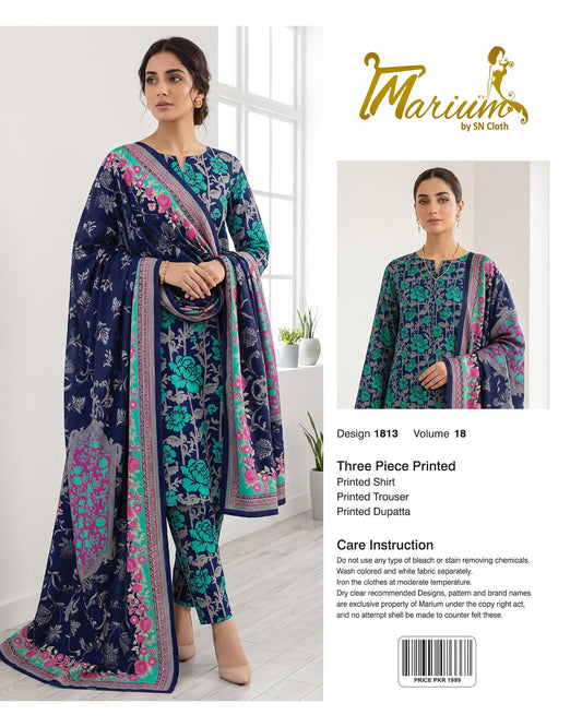 Marium Vol 18 (Pack of 16 Suits Three Piece Unstitched)