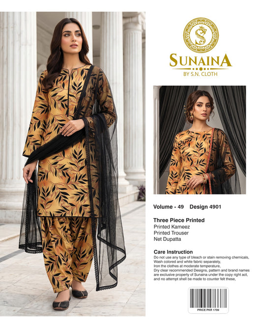 Sunaina Vol-49 Pack Of 16 Suits Unstitched