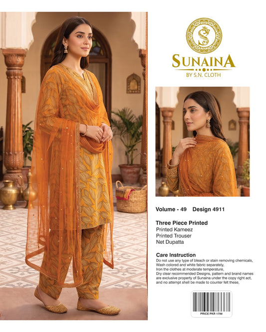 Sunaina Vol-49 Pack Of 16 Suits Unstitched
