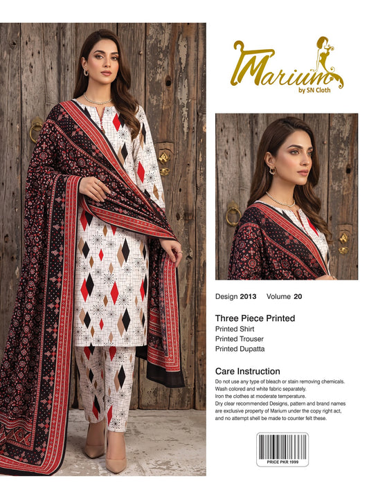 Marium Vol 20 (Pack of 16 Suits Three Piece Unstitched)