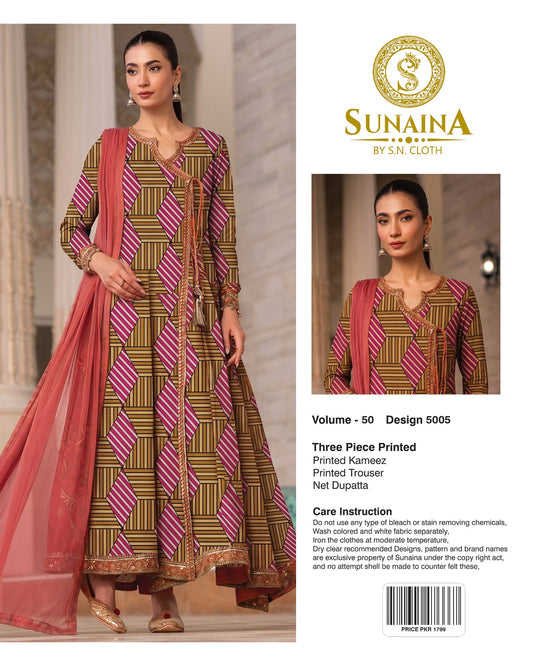 Sunaina Vol-50 Pack Of 16 Suits Unstitched