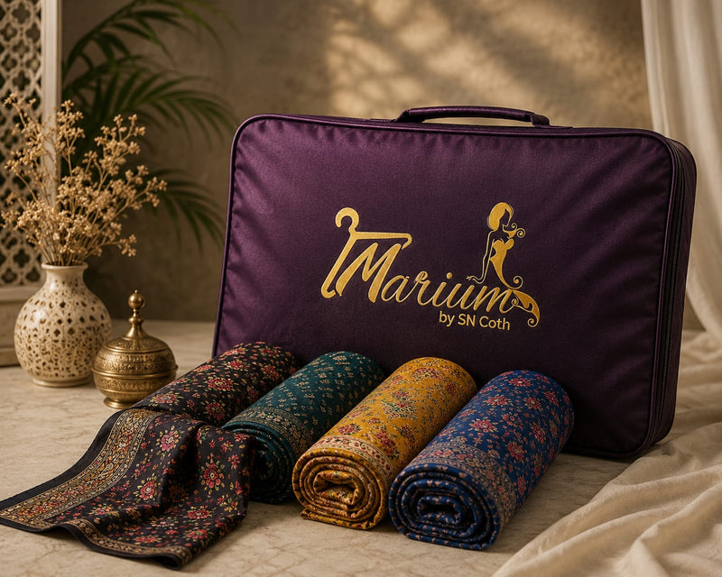 Marium Vol 18 (Pack of 16 Suits Three Piece Unstitched)