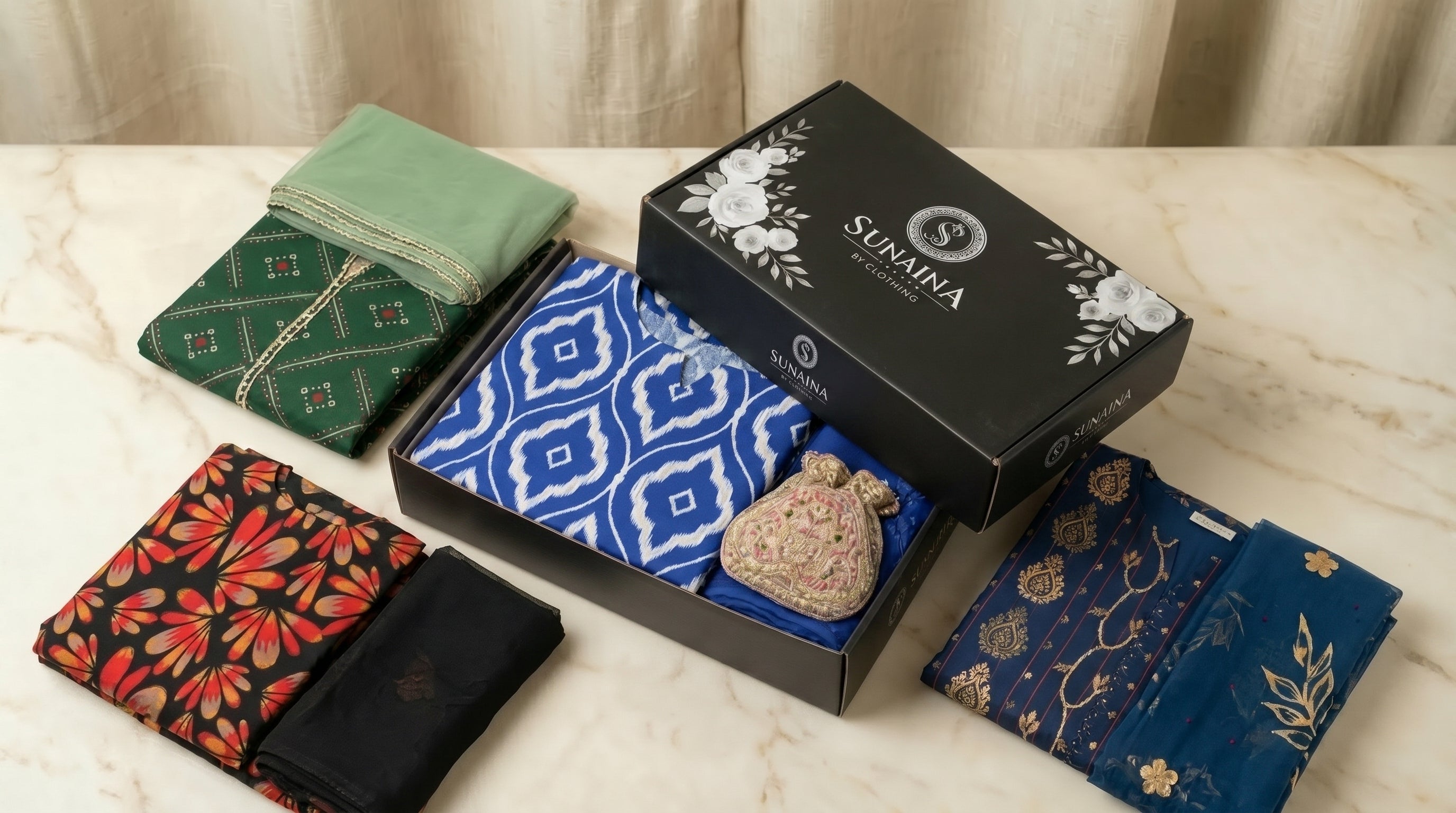 Sunaina Vol-47 Pack Of 16 Suits Unstitched