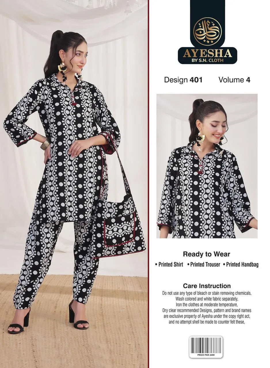 Ayesha Vol-4 Pack Of 10 Suits Stitched