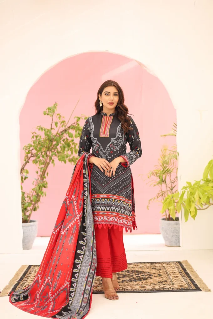 Unstitched 3 Piece Suit-MARIUM BSC-05-310