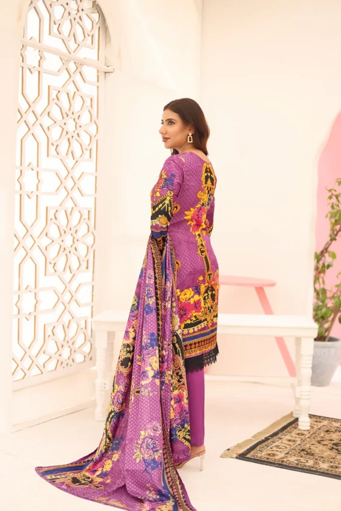 Unstitched 3 Piece Suit-MARIUM BSC-05-313
