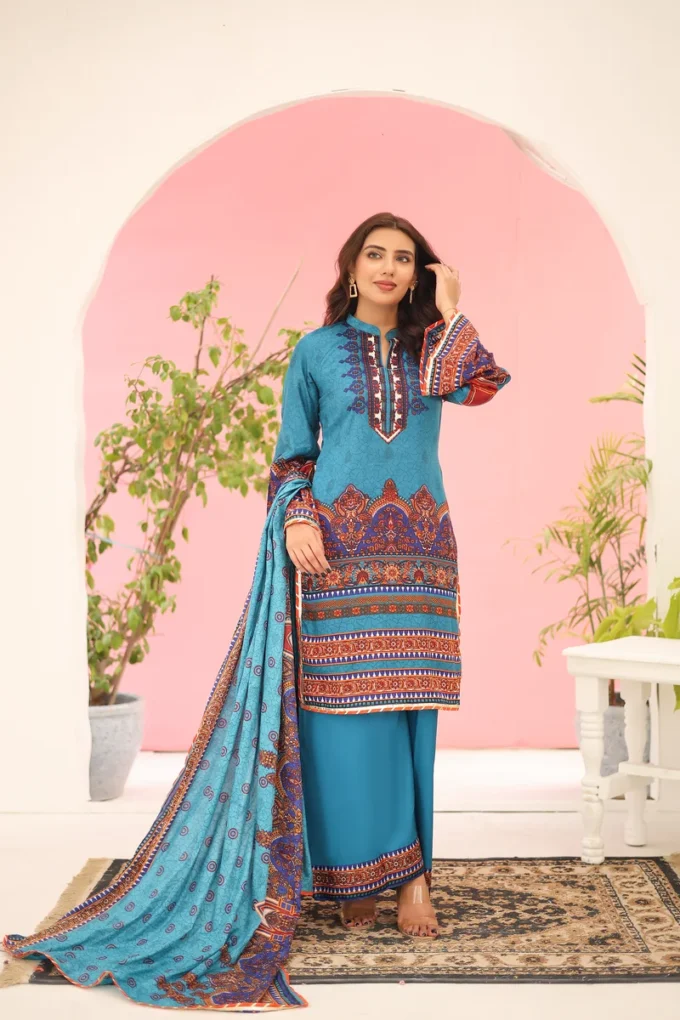 Unstitched 3 Piece Suit-MARIUM BSC-05-316