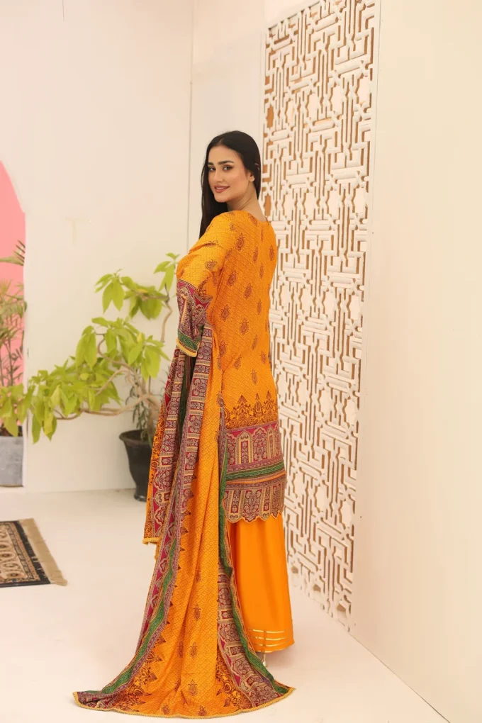 Unstitched 3 Piece Suit-MARIUM BSC-05-303