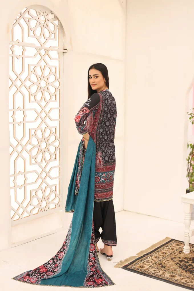 Unstitched 3 Piece Suit-MARIUM BSC-05-307