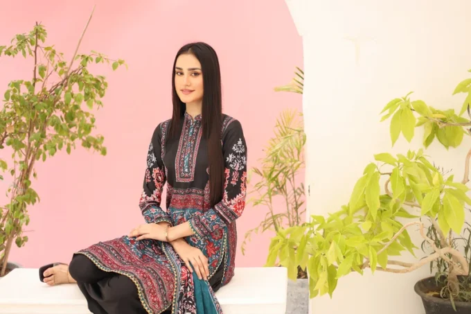 Unstitched 3 Piece Suit-MARIUM BSC-05-307