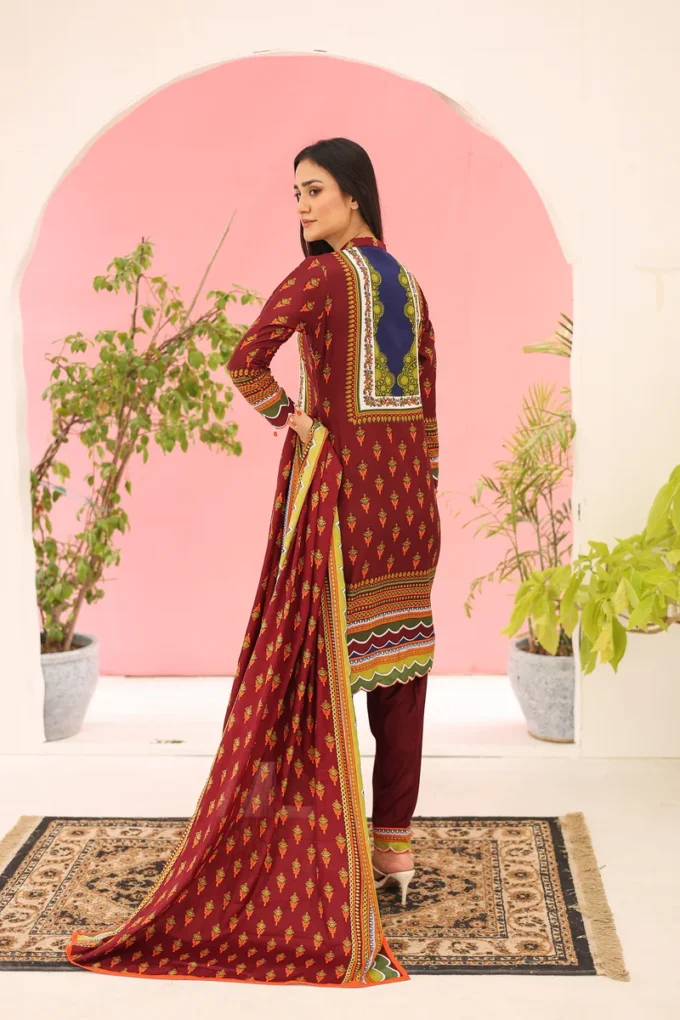 Unstitched 3 Piece Suit-MARIUM BSC-05-309