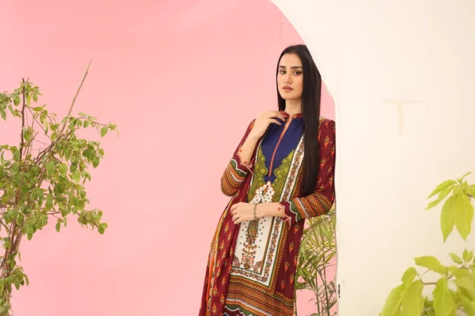 Unstitched 3 Piece Suit-MARIUM BSC-05-309